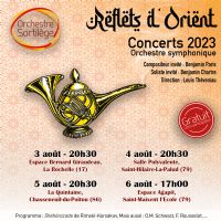 Concert de l'Orchestre Sortilège - Reflet d'Orient. Le dimanche 6 août 2023 à Saint-Maixent l'École. Deux-Sevres.  17H00